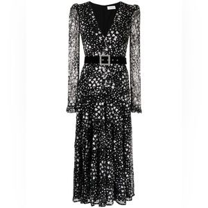 Rebecca Vallance Valarie heart-motif MIDI Dress